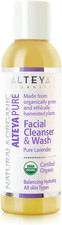 Organic Facial Cleanser & Wash 150Ml - USDA Certified Organic 100% Biodegradable