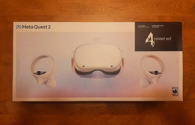 Meta Quest 2 VR Headset White + Touch Controllers **RE4 Code NOT included**