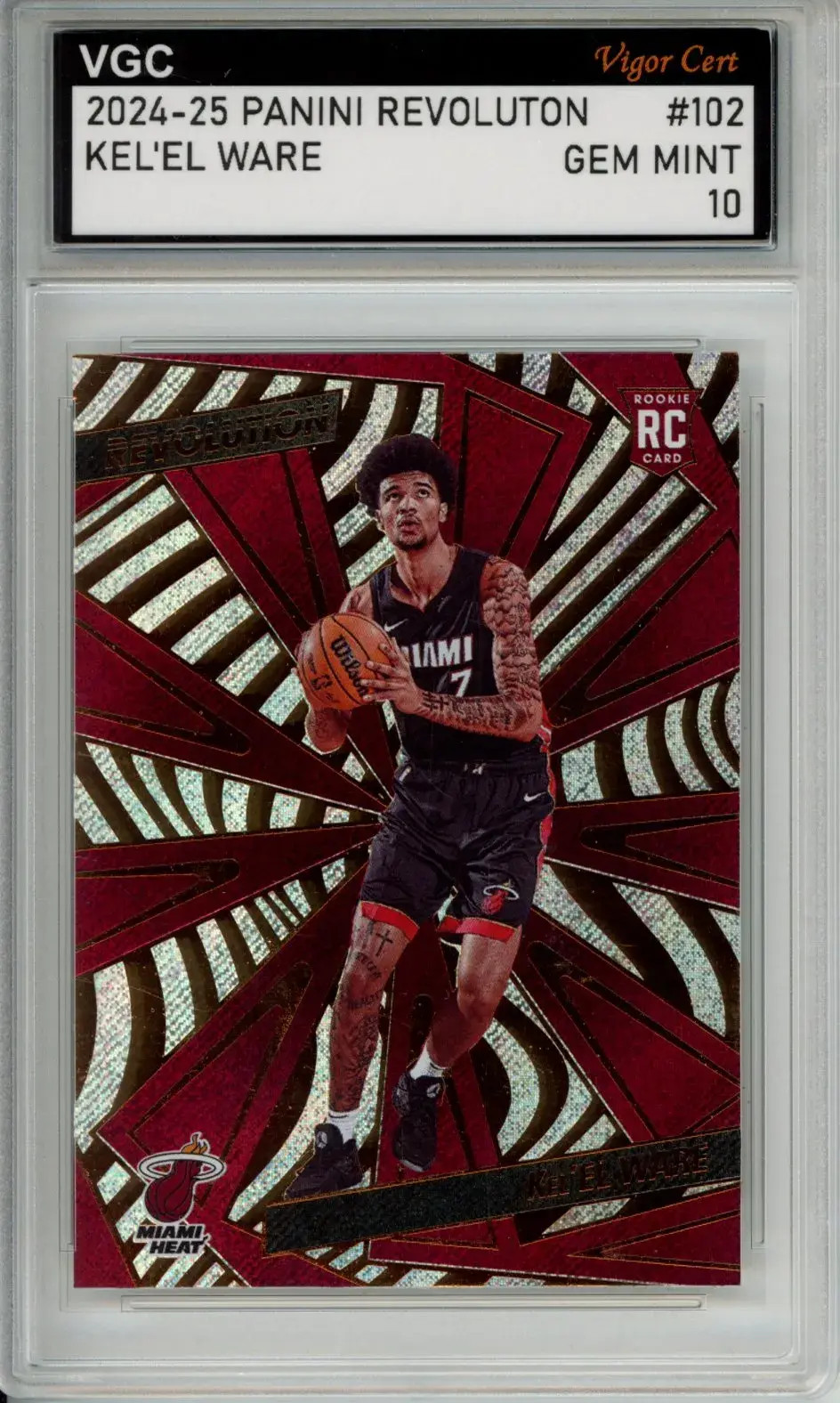 2024-25 PANINI REVOLUTION #102 KEL'EL WARE ROOKIE RC VGC GEM MINT 10 J83