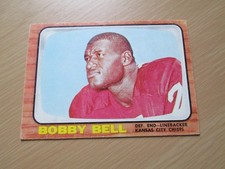 BOBBY BELL 1966 TOPPS FOOTBALL CARD # 64 VG+
