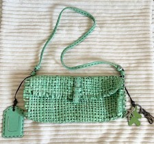 Borsa a tracolla HENRY BEGUELIN in pelle verde menta con ciondolo tracolla donna