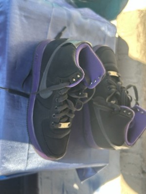 Rare 08 Limited Edition Air Force 1 Mid Purple/Black. Great Shape W8 334031-002