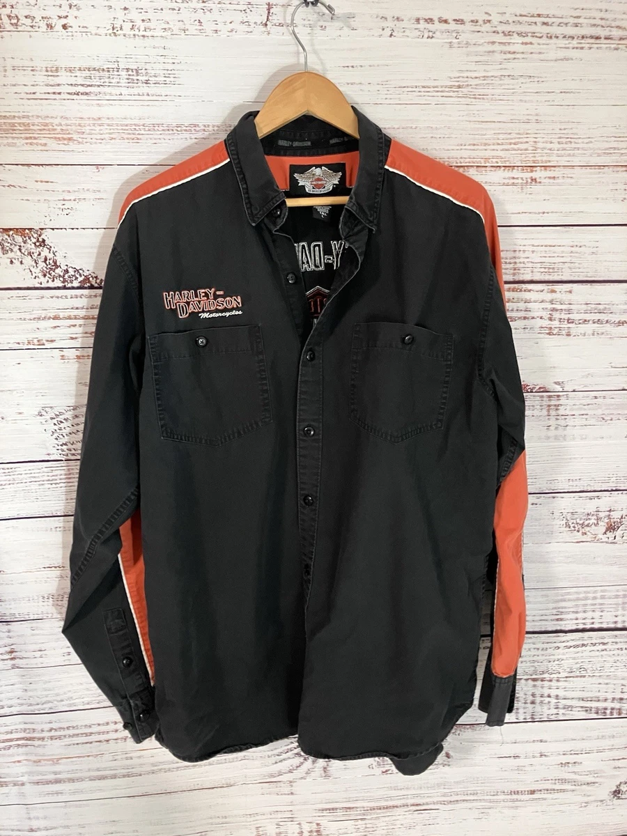chinese dress ladies Harley-Davidson Men's Button Long Sleeve Shirt Willie G Skull, Black main image 1