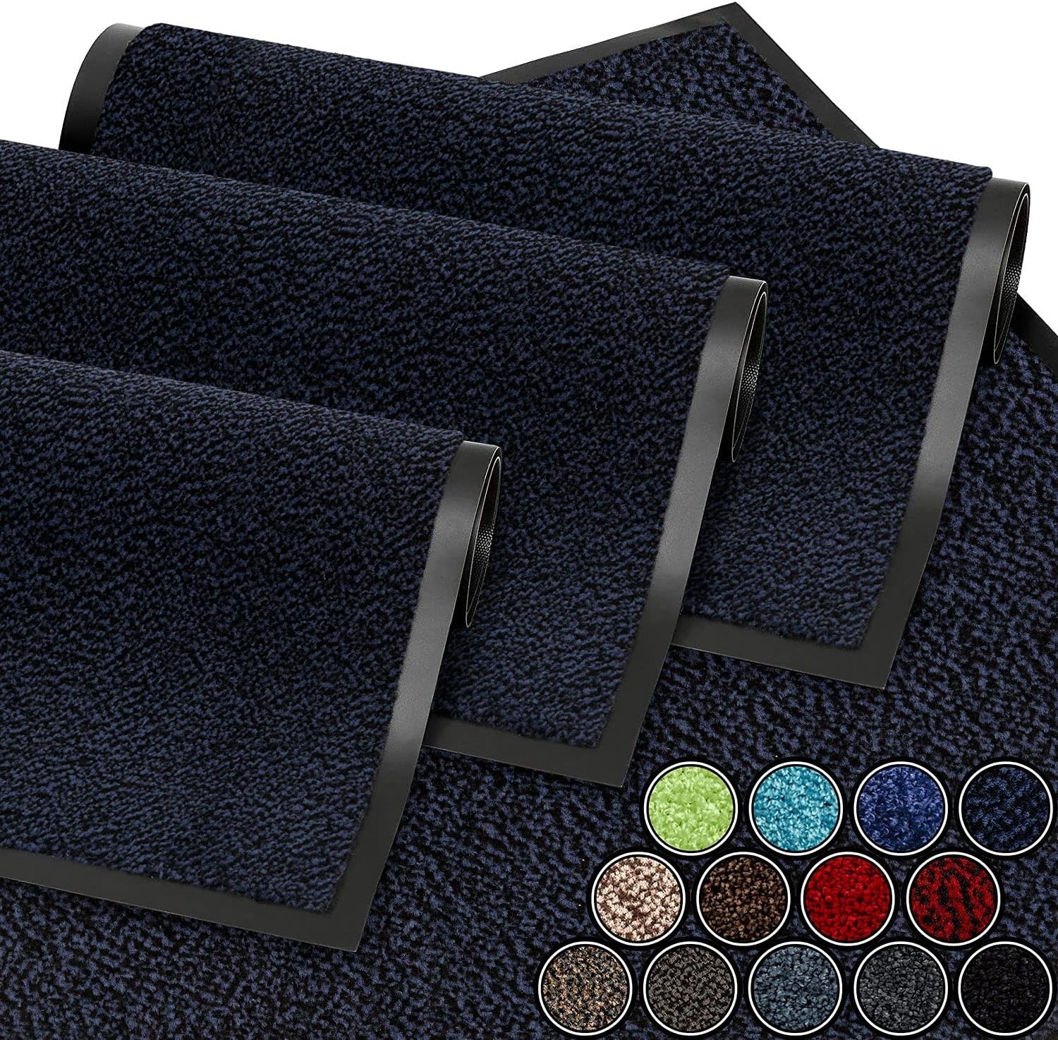 Tapis de porte extérieur abrité 90x120 cm pour entrée de maison