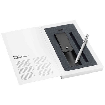 LAMY Mehrsystemschreiber logo twin pen 606 Edelstahl brushed im Geschenkset