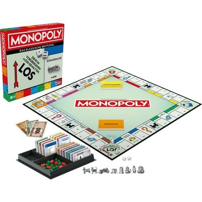 Hasbro Monopoly Classic (Neuauflage) Brettspiel für 2-6 Spieler (ab 8 Jahre)