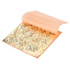 25 Pcs Variegated Gold Leaf Sheets 5.5" x 5.5", Starry Sky Gold