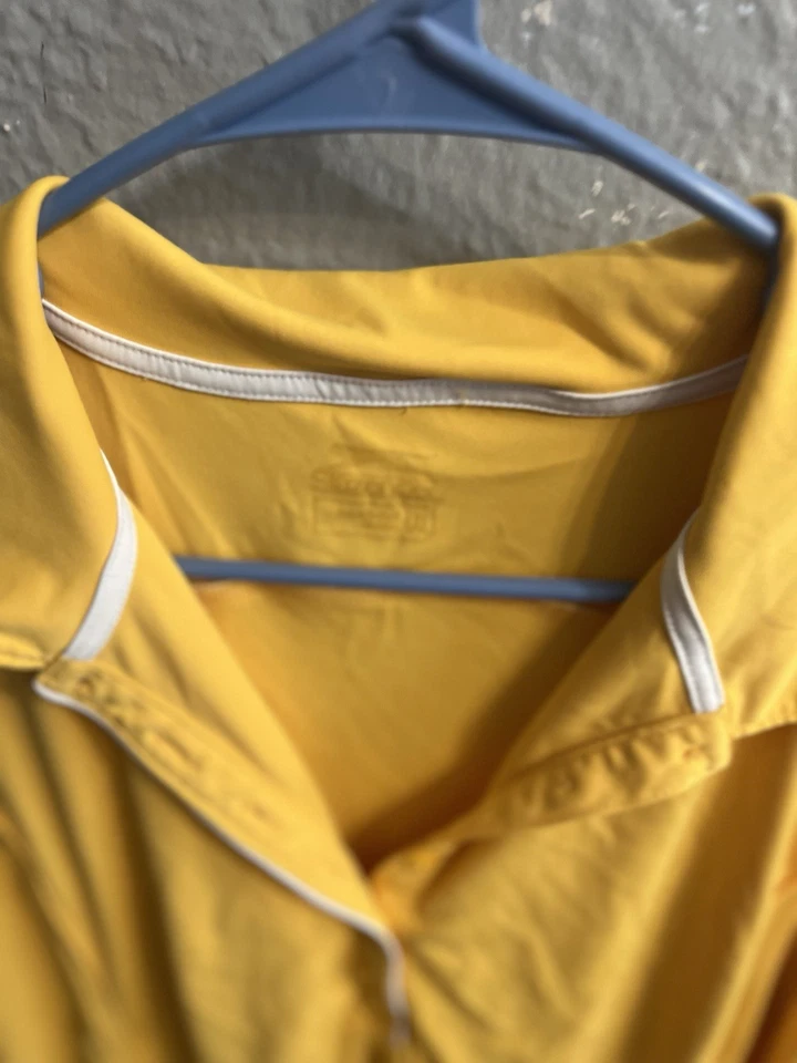 Camisa de golf Slazenger para mujer talla XL sin mangas amarilla 1/3 abotonada Foto 4 de 4