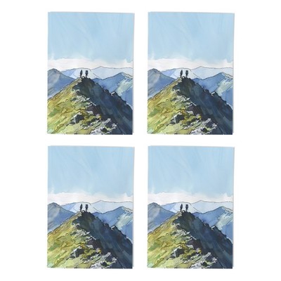Helvellyn Bergwanderer Kunstkarten Lake District Cumbria Multipack 4 leer A6