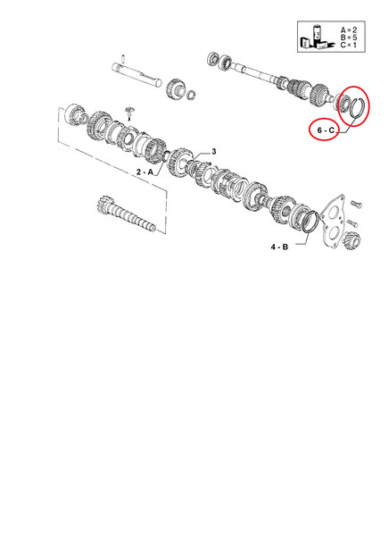 Fiat Original 75430475 Sicherungsring FüR Schaltgetriebe Ducato Talento-image