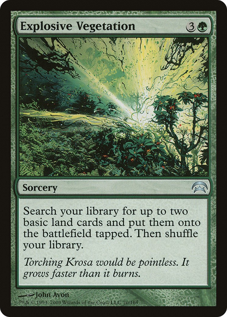 Explosive Vegetation #70 (HP) Planechase HOP Magic MTG