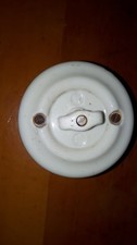 Vintage alt antik Lichtschalter aus Keramik  Porzellan  Drehschalter