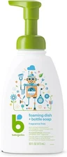 Babyganics Foaming Dish Soap, Pump Bottle, Fragrance Free, 16 oz. 