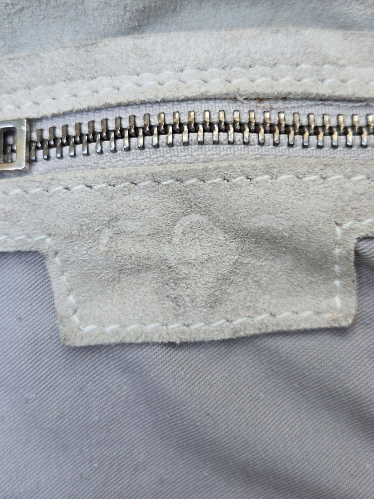 COS Suede Leather Backpack Light Gray - image 4