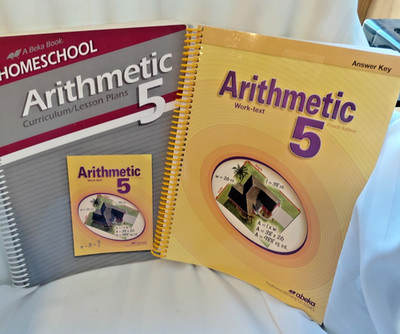 Abeka Arithmetic 5  Work-Text Key +Curriculum Lesson Plans Homeschool 4th Ed.