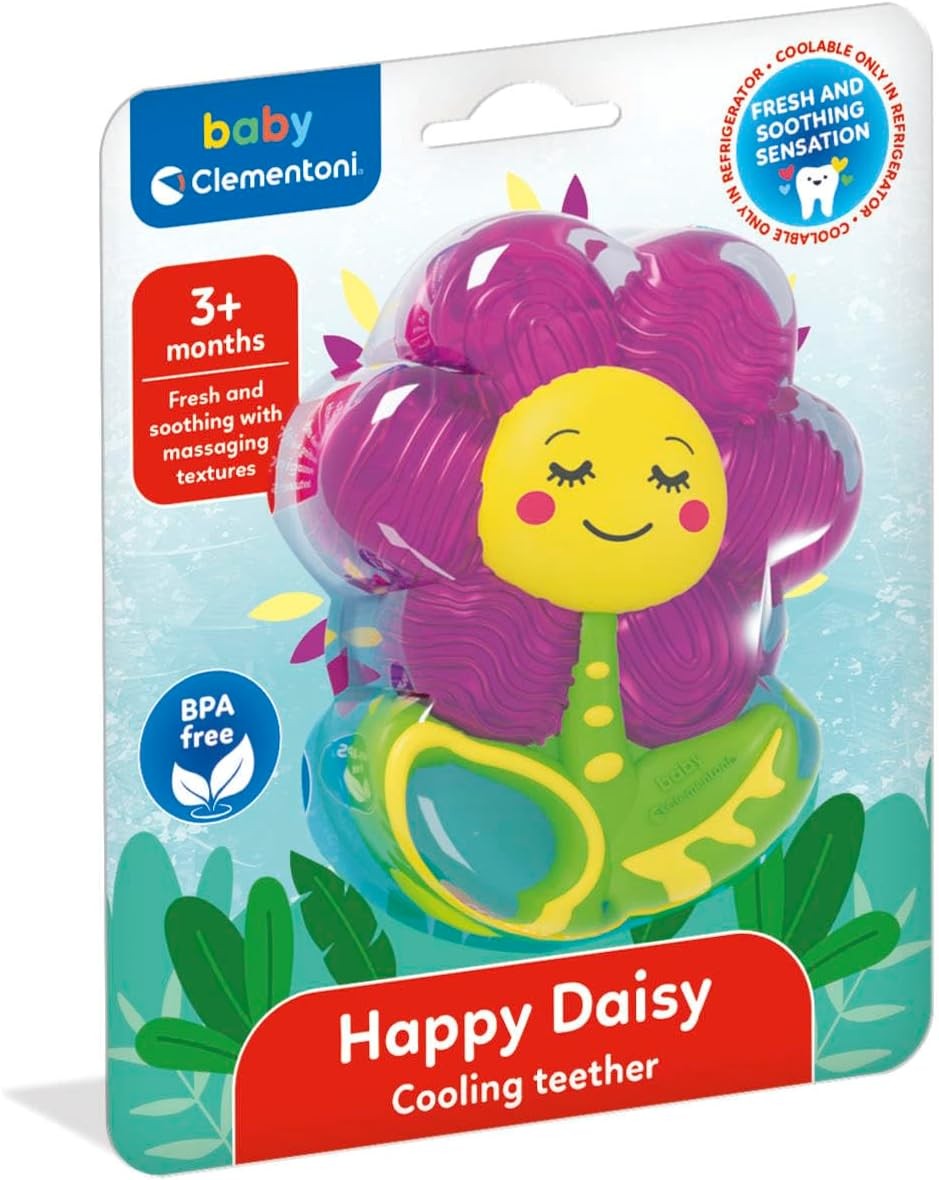 CLEMENTONI Happy Daisy - Massaggiagengive Dentaruolo Rinfrescante 3m+ - Immagine 2