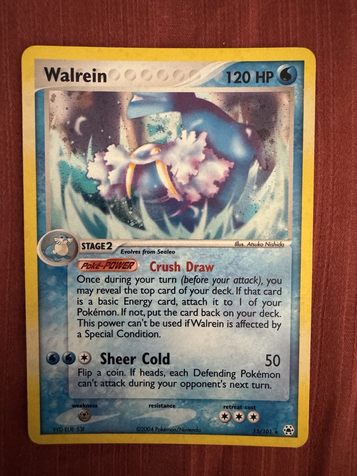 Pokémon TCG Walrein Reverse Holo Rare 15/101 Hidden Legends NM Near Mint