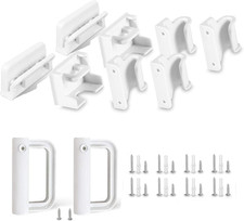 Retractable Baby Gate Parts Kit Child Safety Gate Full Set Wall Mounting Hardwa