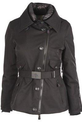 MONCLER GRENOBLE SCHWARZE WATTIERTE DAUNENJACKE 1