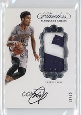 2016-17 Panini Flawless Vertical /25 Marquese Chriss #V-MCH Patch Auto 0ni1