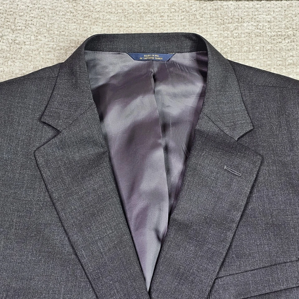 Brooks Brothers Madison 1818 Suit NWT 52L Long 47W Unhemmed Estrato Wool Gray - Image 3 of 4