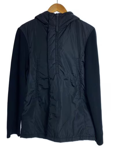 PRADA Hoodie/ Size Small/ Nylon/ Black/ Solid Color/ 24V3770