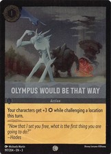 Lorcana TCG Olympus Would Be That Way 197/204 Into the Inklands Cold Foil-Common