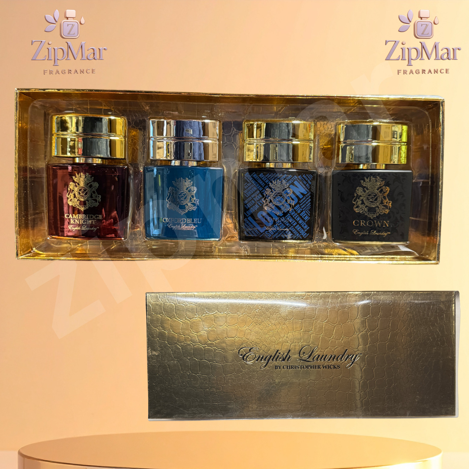 English Laundry Men Gift Set Cambridge Knight Oxford Bleu Lo