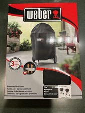 Weber 7150 Premium 22in Charcoal Grill Cover New Black Color