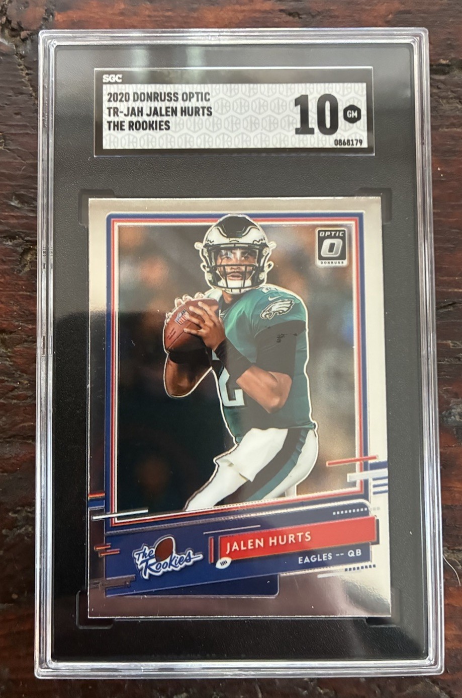 2020 Donruss Optic Jalen Hurts The Rookies #TR-JAH SGC 10 Gem Mint