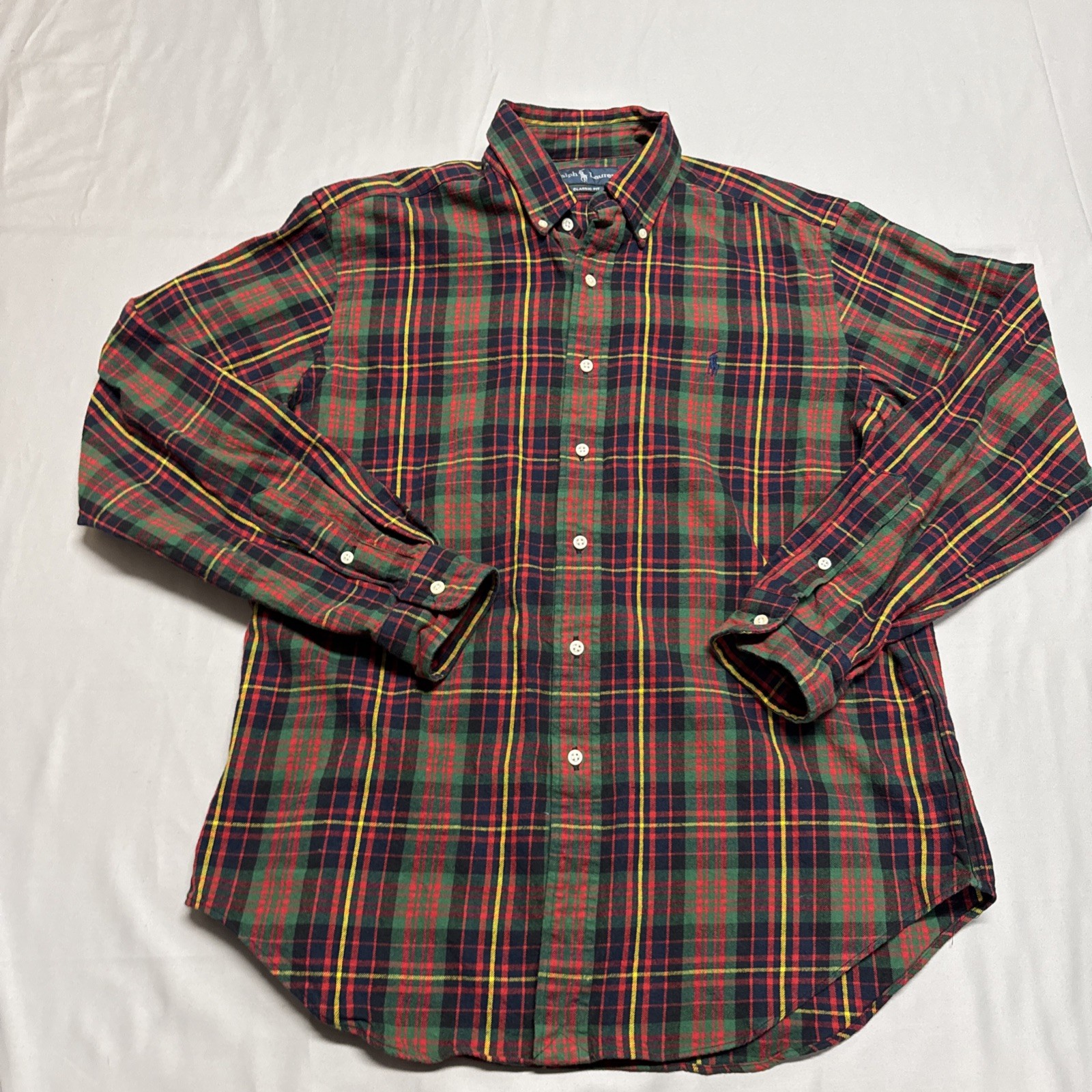 Polo Ralph Lauren Pony vestibilità classica camicia abbottonata a quadri uomo grande