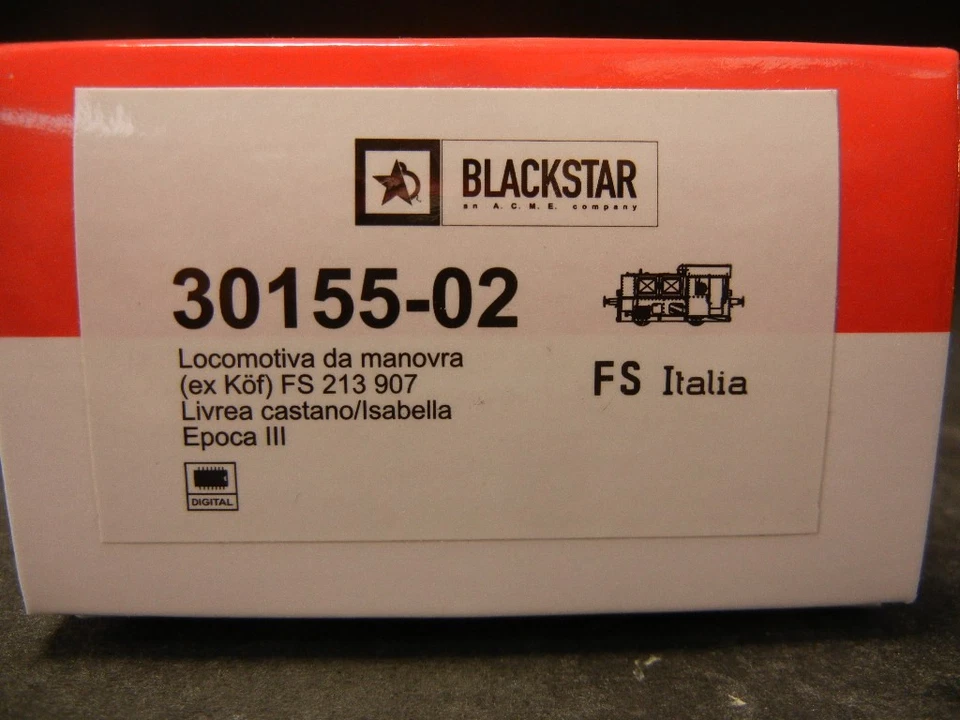 Blackstar H0 30155-02 Köf 213 907 FS Italia, braun, Digital, Digitalkupplung, - Bild 3 von 4
