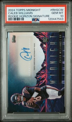 2024 TOPPS MIDNIGHT RC HORIZON SIGNATURES #RHSCW CALEB WILLIAMS PSA 10