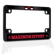 Fastasticdeals Metal Insert Bike License Plate Frame Maximum Effort Weatherpr...