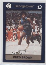 1991 Collegiate Collection Georgetown Hoyas Fred Brown #75 0w6