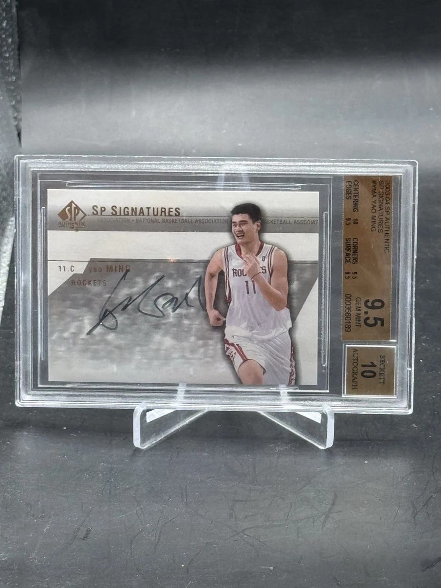 Yao Ming 10 Graded Basketball Autographed Sports Trading Cards
