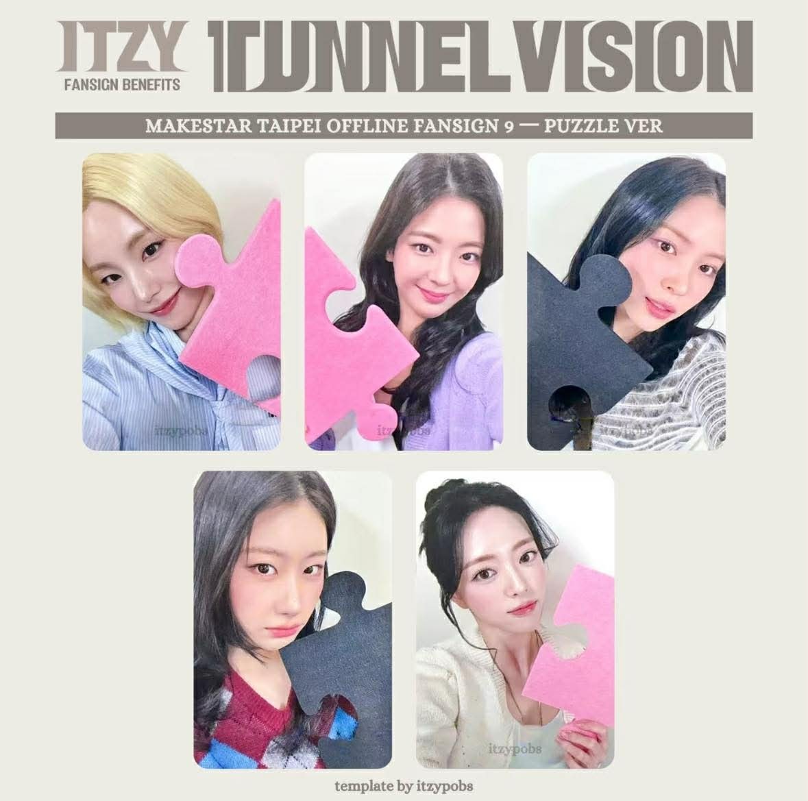 ITZY OFFICIAL TUNNEL VISION ALBUM MAKESTAR TAIPEI TAIWAN POB
