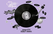 aespa 5TH ANNIVERSARY OFFICIAL MD GOODS LUCKY CARD SET PHOTOCARD SEALED