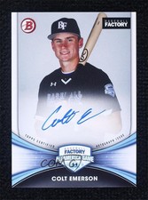 2023 Bowman Draft Under Armour All-America Game Colt Emerson #AA-CE Auto 1ci2
