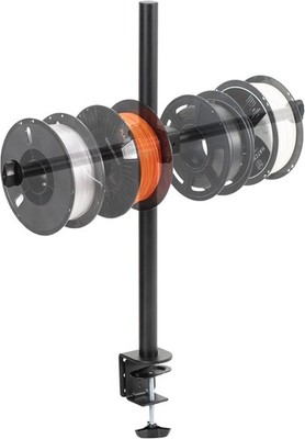 VIVO Clamp-on Steel Filament Holder for 3D Printer, Height Adjustable Spool Supp
