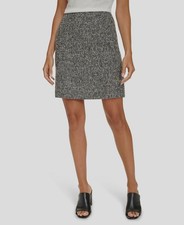 Calvin Klein Women's Gray Tweed Stretch Pencil Skirt Size 10