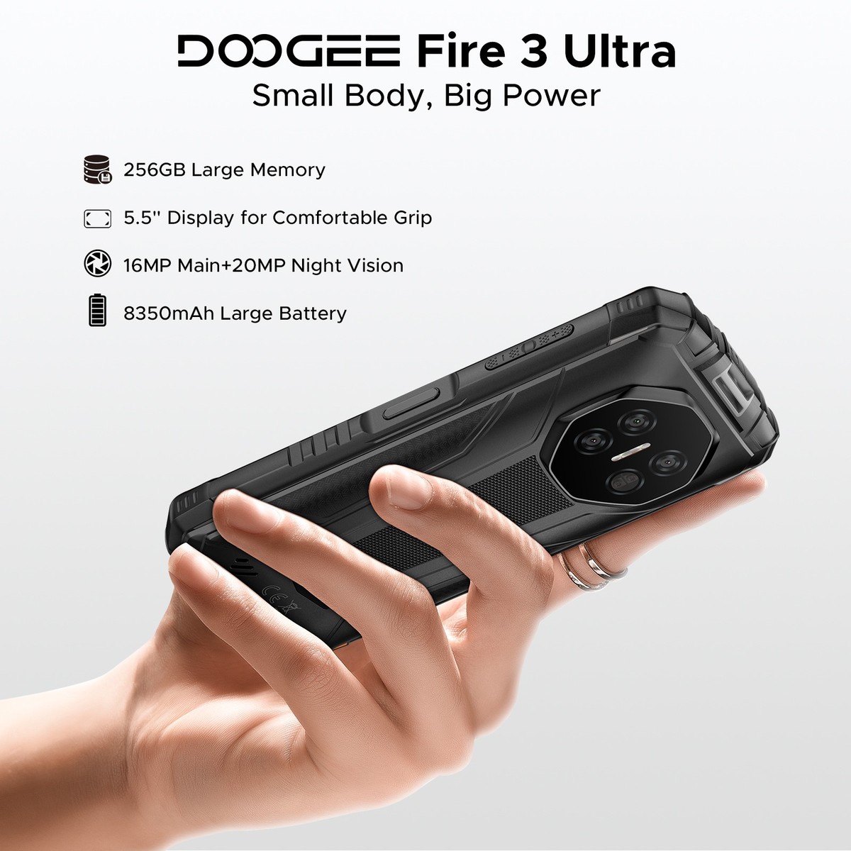DOOGEE Fire3/Fier3Pro/Fire3Ultra Android 15 Rugged 5.5