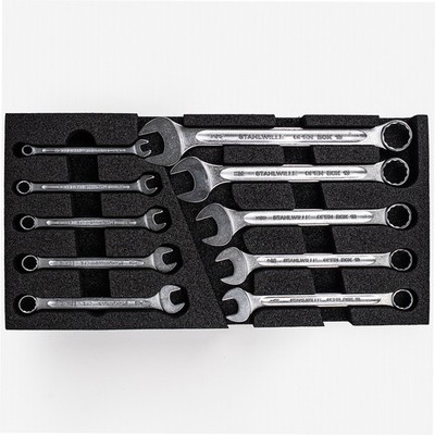 Stahlwille 10pc Imperial Combination Spanner Set with Foam Inlay - 13a/10KT