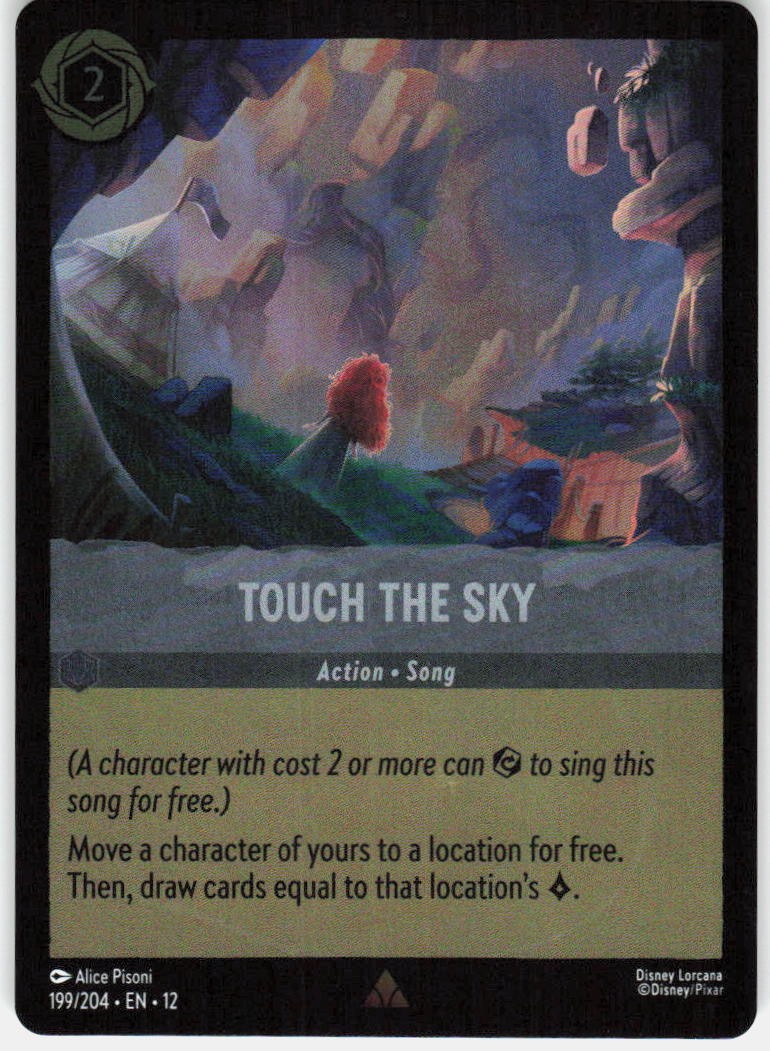 Touch the Sky Foil 199/204 Wilds Unknown Disney Lorcana