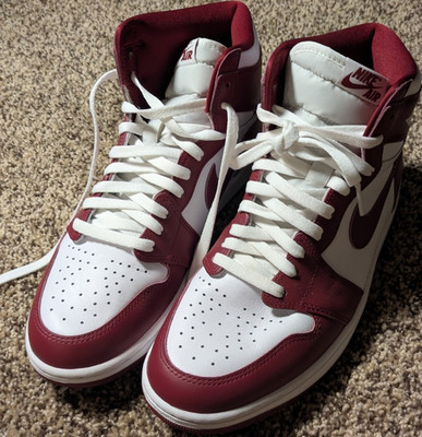 Nike Air Jordan 1 Retro High OG Bordeaux White Red DZ5485-160 Artisanal Red
