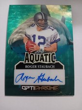2025 Leaf Aquatic Roger Staubach Great White Shark #ed 1/1 Cowboys A-RS1
