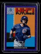 2022 Bowman Brennen Davis Hi-Fi Futures Mojo Purple Refractor #/250 card