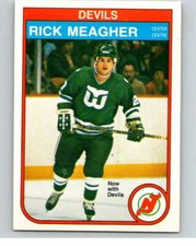1982-83 O-Pee-Chee #144 Rick Meagher  RC Rookie New Jersey Devils V58093