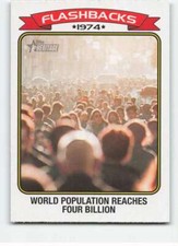 2023 Topps Heritage News Flashbacks #NF-2 World Population NM-MT ID:73352
