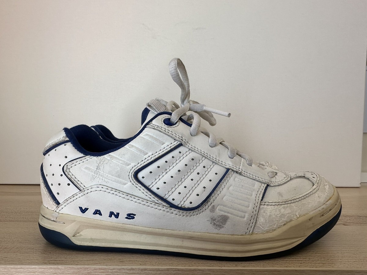 Vintage VANS Mens sz 6 white leather sneaker 90S-Y2K | eBay